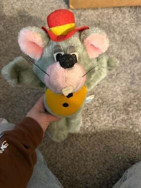 Vintage Chuck E. Cheese Pizza Time Theatre 13" Plush Soft Toy 1980s